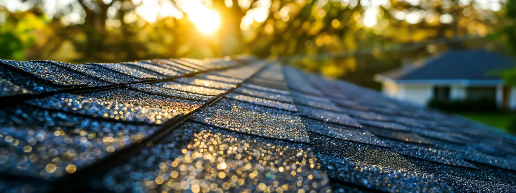 a sturdy, newly replaced roof shining under the sun, proudly displaying true grit roofing's craftsmanship and reliability.